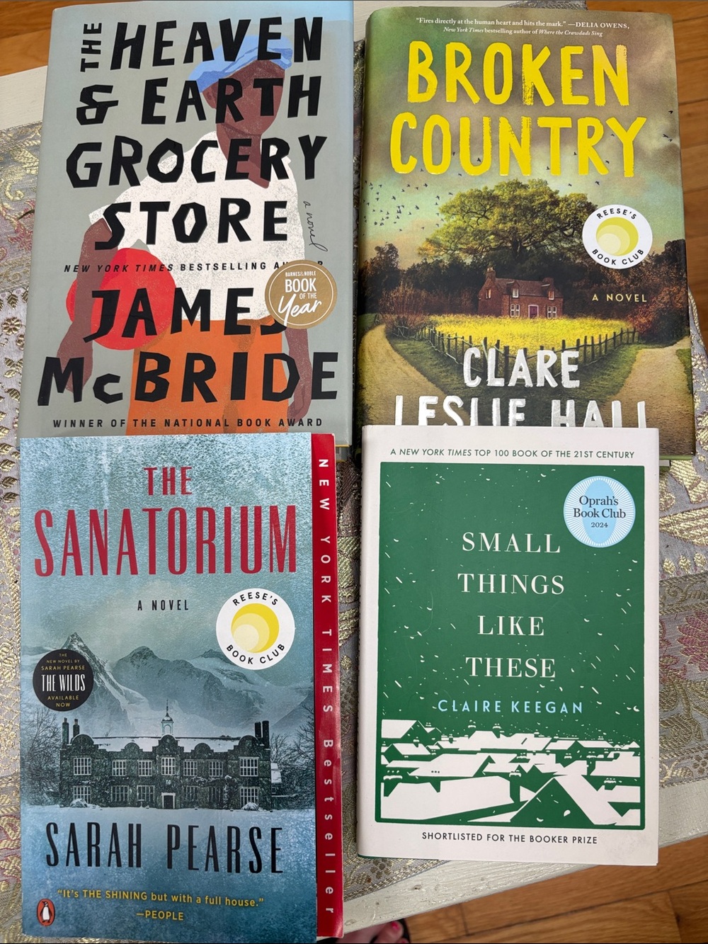 Four Fiction Hardcover and Paperback - McBride, Hall, Pearse, Keegan